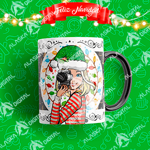 6 Plantillas de Barbie en Navidad para sublimar en taza 6 Plantillas de Barbie en Navidad para sublimar en taza - Imagen 2