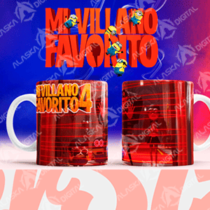 11 Plantillas para Sublimar Tazas Mi Villano Favorito 4 con Editables y Mockups 11 Plantillas para Sublimar Tazas Mi Villano Favorito 4 con Editables y Mockups - Imagen 4