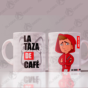 9 plantillas tazas la casa de papel