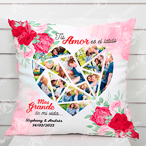 10 Plantillas para Sublimar Cojines Amor San Valentin con Editables y Mockups