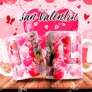 26 Plantillas para Sublimar Tazas ABC Amor V2 con Editable y Mockups 26 Plantillas para Sublimar Tazas ABC Amor V2 con Editable y Mockups - Imagen 4
