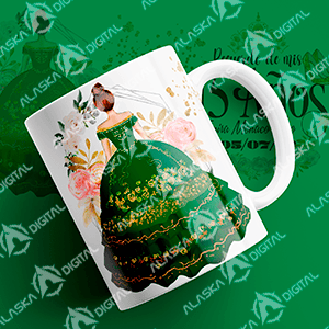11 Plantillas de XV Años para sublimar en taza de 11 oz - Cumpleaños 11 Plantillas de XV Años para sublimar en taza de 11 oz - Cumpleaños - Imagen 5