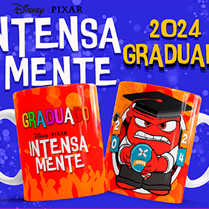 12 Plantillas para Sublimar Tazas Graduación Intensamente con Editables y Mockups