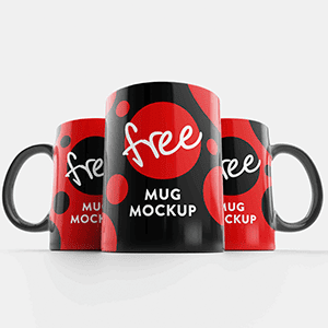 4 Mockups Editables para personalizar tazas