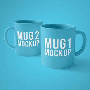 3 Mockups taza Varias vistas normal