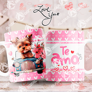 12 Plantillas PNG y PDF para Sublimar Tazas Dog Love con Mockups San Valentin 12 Plantillas PNG y PDF para Sublimar Tazas Dog Love con Mockups San Valentin - Imagen 3