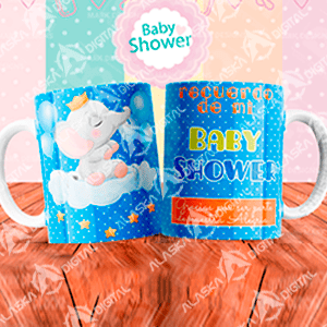 10 Plantillas para Sublimar de Baby Shower Cutes con Editables y Mockups 10 Plantillas para Sublimar de Baby Shower Cutes con Editables y Mockups - Imagen 4