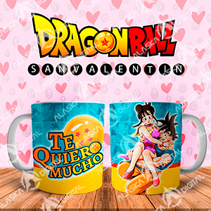 10 Plantillas para Sublimar de Dragon Ball Enamorado con Editables 10 Plantillas para Sublimar de Dragon Ball Enamorado con Editables - Imagen 2