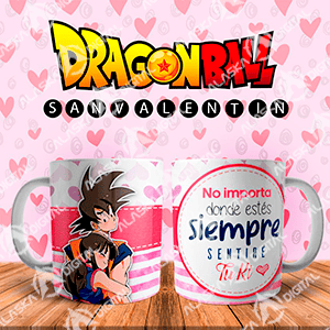 10 Plantillas para Sublimar de Dragon Ball Enamorado con Editables