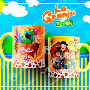 10 Plantillas para Sublimar Taza Granja de Zenon con Editables y Mockups 10 Plantillas para Sublimar Taza Granja de Zenon con Editables y Mockups - Imagen 5