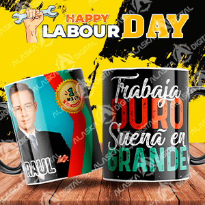 10 Plantillas para Sublimar Tazas Dia del Trabajo V2 con Editables y Mockups 10 Plantillas para Sublimar Tazas Dia del Trabajo V2 con Editables y Mockups - Imagen 2