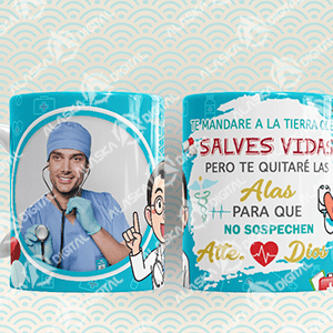 10 Plantillas para Sublimar Tazas de Medicos y Doctores con Editables y Mockups 10 Plantillas para Sublimar Tazas de Medicos y Doctores con Editables y Mockups - Imagen 4