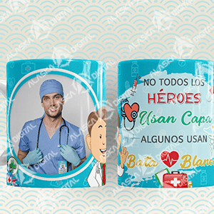 10 Plantillas para Sublimar Tazas de Medicos y Doctores con Editables y Mockups 10 Plantillas para Sublimar Tazas de Medicos y Doctores con Editables y Mockups - Imagen 2