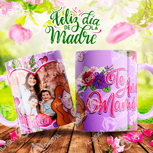 12 Plantillas para Sublimar Tazas Feliz Dia Madrecita con Editables y Mockups 12 Plantillas para Sublimar Tazas Feliz Dia Madrecita con Editables y Mockups - Imagen 3