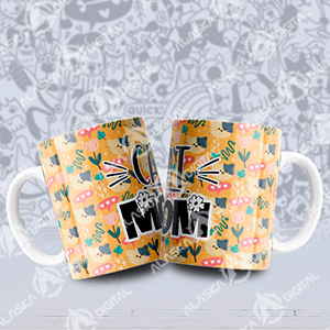 12 Plantillas para Sublimar Tazas CatDog Mom con Editables y Mockups 12 Plantillas para Sublimar Tazas CatDog Mom con Editables y Mockups - Imagen 2