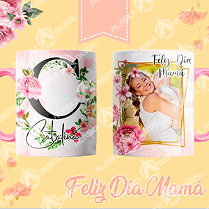 26 Plantillas para Sublimar Tazas Alfabeto Mamá con Editables y Mockups 26 Plantillas para Sublimar Tazas Alfabeto Mamá con Editables y Mockups - Imagen 4