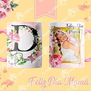 26 Plantillas para Sublimar Tazas Alfabeto Mamá con Editables y Mockups 26 Plantillas para Sublimar Tazas Alfabeto Mamá con Editables y Mockups - Imagen 3