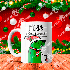 24 Plantillas para Sublimar Tazas Navidad con Florks con Editables y Mockups