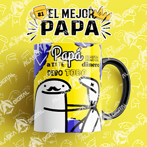 8 Plantillas para Sublimar Papá Flork Feliz con Editables y Mockups V3