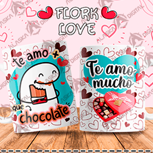 12 Plantillas para Sublimar Tazas Flork Love V2 con Editables y Mockups 12 Plantillas para Sublimar Tazas Flork Love V2 con Editables y Mockups - Imagen 5