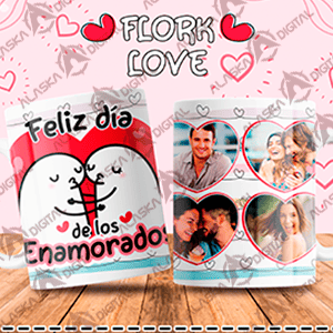 12 Plantillas para Sublimar Tazas Flork Love V2 con Editables y Mockups 12 Plantillas para Sublimar Tazas Flork Love V2 con Editables y Mockups - Imagen 4
