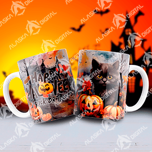 12 Plantillas para Sublimar Tazas de Animalitos Halloween con Editables y Mockups 12 Plantillas para Sublimar Tazas de Animalitos Halloween con Editables y Mockups - Imagen 3