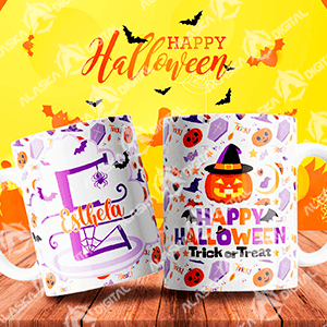 26 Plantillas para Sublimar Abecedario Halloween con Editables y Mockups 26 Plantillas para Sublimar Abecedario Halloween con Editables y Mockups - Imagen 5