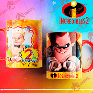 10 Plantillas para Sublimar Tazas Los Increibles 2 con Editables y Mockups 10 Plantillas para Sublimar Tazas Los Increibles 2 con Editables y Mockups - Imagen 3