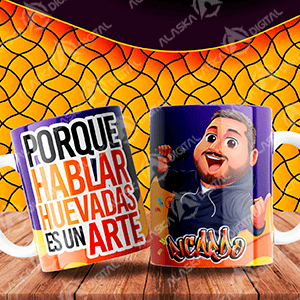 10 Plantillas para sublimar Hablando Huevadas con Editables y Mockups