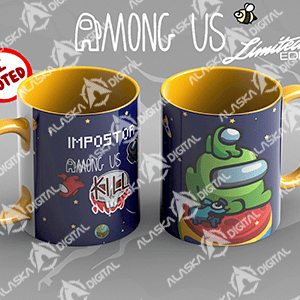 18 Plantillas para Sublimar Tazas de Among Us con Editables y Mockups 18 Plantillas para Sublimar Tazas de Among Us con Editables y Mockups - Imagen 3