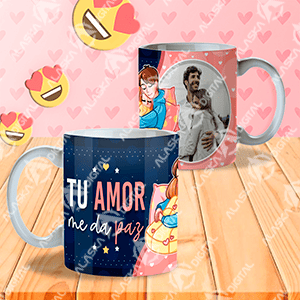 12 Plantillas para Sublimar Tazas Amor en Pareja con Editables y Mockups 12 Plantillas para Sublimar Tazas Amor en Pareja con Editables y Mockups - Imagen 5