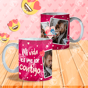 12 Plantillas para Sublimar Tazas Amor en Pareja con Editables y Mockups 12 Plantillas para Sublimar Tazas Amor en Pareja con Editables y Mockups - Imagen 3