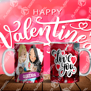 5 Plantillas para Sublimar Tazas Princesas Valentine’s Day con Editable y Mockups 5 Plantillas para Sublimar Tazas Princesas Valentine’s Day con Editable y Mockups - Imagen 5