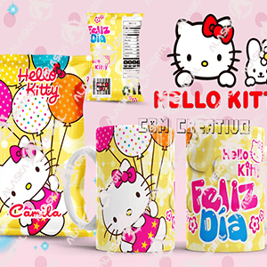 8 Plantillas para Sublimar Tazas y Chip Bags Hello Kitty con Editables y Mockups 8 Plantillas para Sublimar Tazas y Chip Bags Hello Kitty con Editables y Mockups - Imagen 3