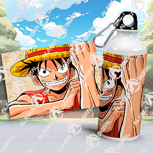 12 Plantillas para Sublimar Termos Anime con Editables y Mockups