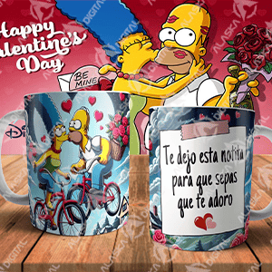 20 Plantillas PNG para Sublimar Tazas / los simpson Homero y Marge San Valentin con Mockups 20 Plantillas PNG para Sublimar Tazas / los simpson Homero y Marge San Valentin con Mockups - Imagen 2