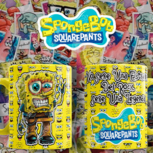 8 Plantillas para Sublimar Tazas Bob Esponja con Editables y Mockups 8 Plantillas para Sublimar Tazas Bob Esponja con Editables y Mockups - Imagen 4
