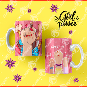 9 Plantillas para Sublimar Tazas Power Woman con Editables y Mockups 9 Plantillas para Sublimar Tazas Power Woman con Editables y Mockups - Imagen 4