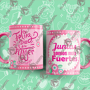10 Plantillas para Sublimar Tazas Feliz Dia de la Mujer con Editables y Mockups 10 Plantillas para Sublimar Tazas Feliz Dia de la Mujer con Editables y Mockups - Imagen 2