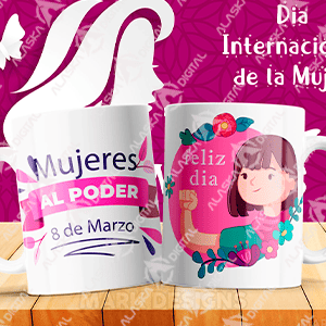 10 Plantillas para Sublimar Tazas Feliz 8 de Marzo con Editables y Mockups 10 Plantillas para Sublimar Tazas Feliz 8 de Marzo con Editables y Mockups - Imagen 3