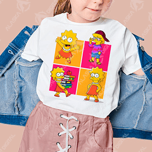 10 Plantillas PNG para Sublimar Playeras Personajes Infantiles con Mockups