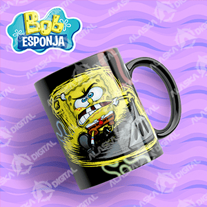 14 Plantillas para Sublimar Bob Esponja con Editables y Mockups