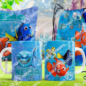 12 Plantillas para Sublimar Taza, Morral y Cojin Disney con Editables y Mockups
