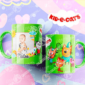12 Plantillas Tazas Cumpleaños animado con Marco