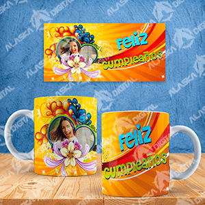 27 Plantillas para Sublimar Tazas Cumpleaños con Editables y Mockups 27 Plantillas para Sublimar Tazas Cumpleaños con Editables y Mockups - Imagen 5