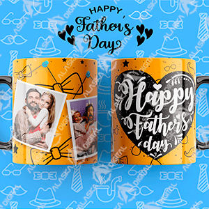 10 Plantillas para Sublimar Happy Father Day con Editables y Mockups