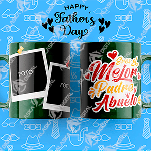 10 Plantillas para Sublimar Happy Father Day con Editables y Mockups 10 Plantillas para Sublimar Happy Father Day con Editables y Mockups - Imagen 3