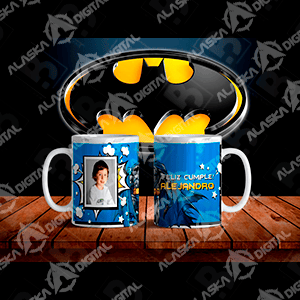 8 Plantillas para Sublimar Tazas de Batman Cumpleaños con Editables y Mockups 8 Plantillas para Sublimar Tazas de Batman Cumpleaños con Editables y Mockups - Imagen 4