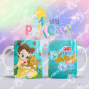 9 Plantillas para Sublimar Tazas de Princesas Baby con Editables y Mockups 9 Plantillas para Sublimar Tazas de Princesas Baby con Editables y Mockups - Imagen 5