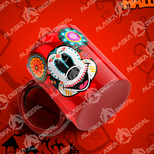 3 plantillas Día de Muertos Disney para sublimar en taza